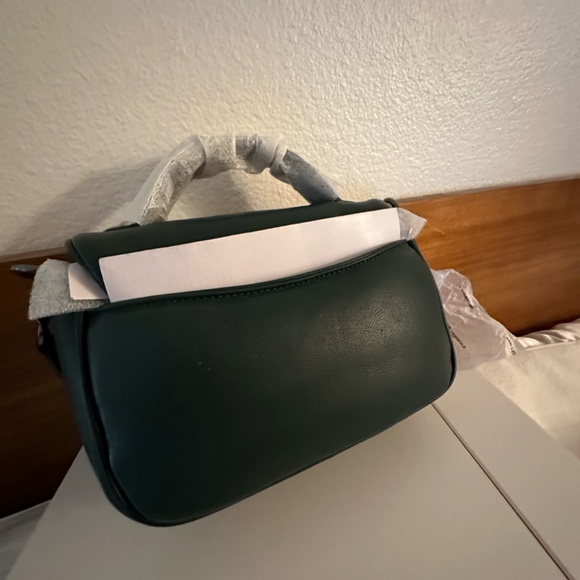 Karl Lagerfeld Cloudine leather crossbody bag; dark green; NWT - Picture 2 of 6